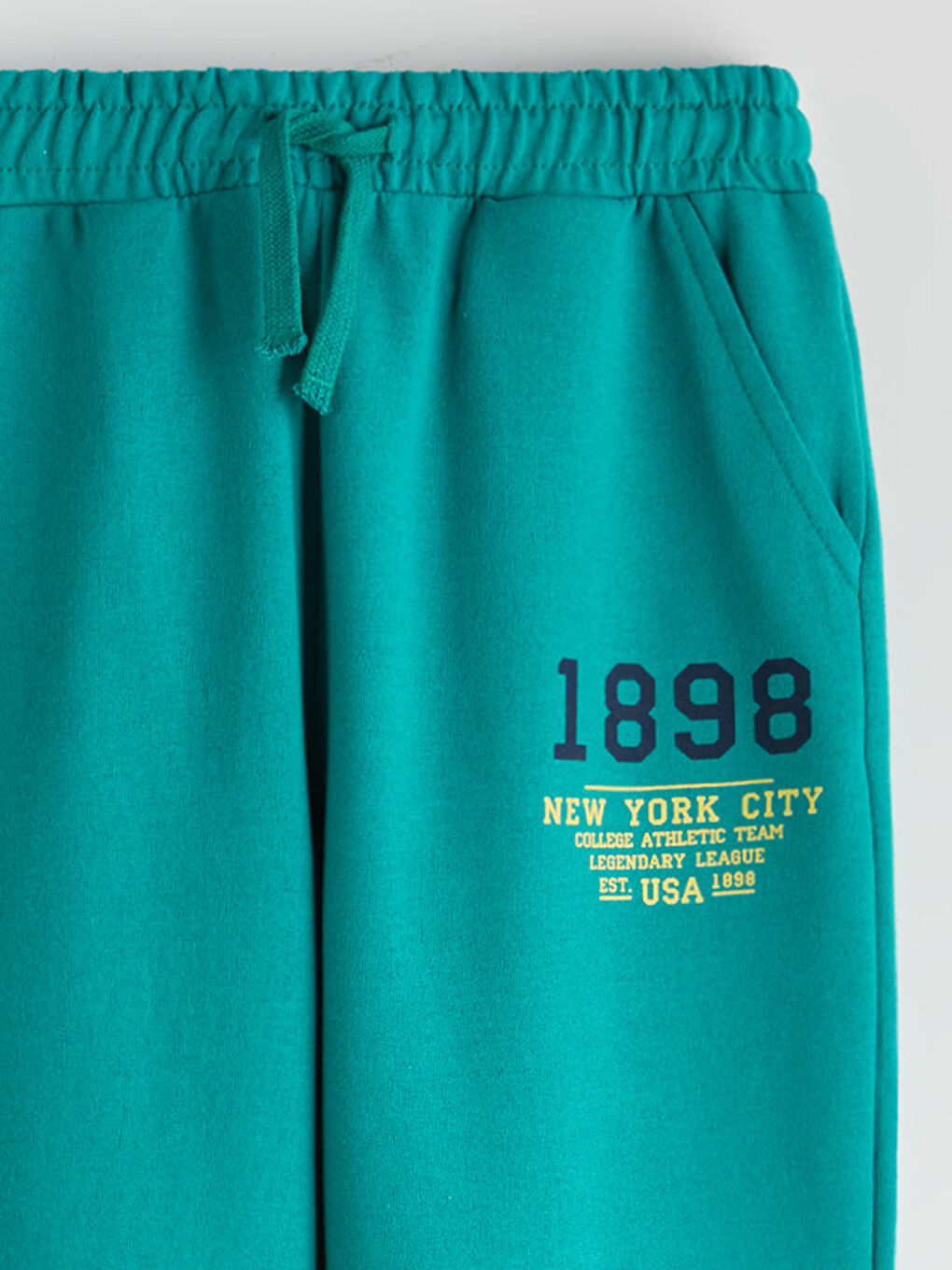 Yeşil Beli Lastikli Erkek Çocuk Jogger  Eşofman Altı-2