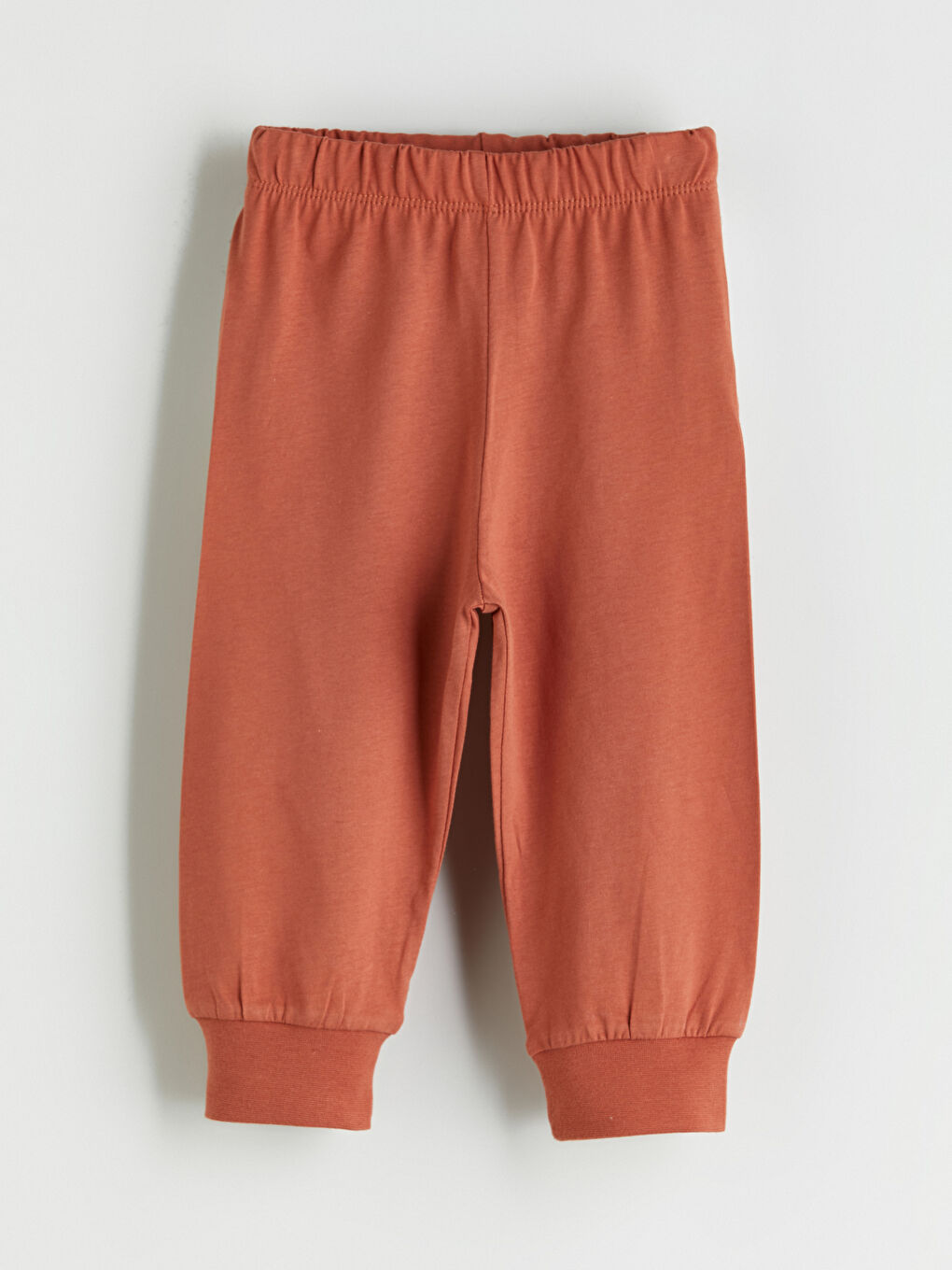 Kahverengi Beli Lastikli Erkek Çocuk Pijama Alt