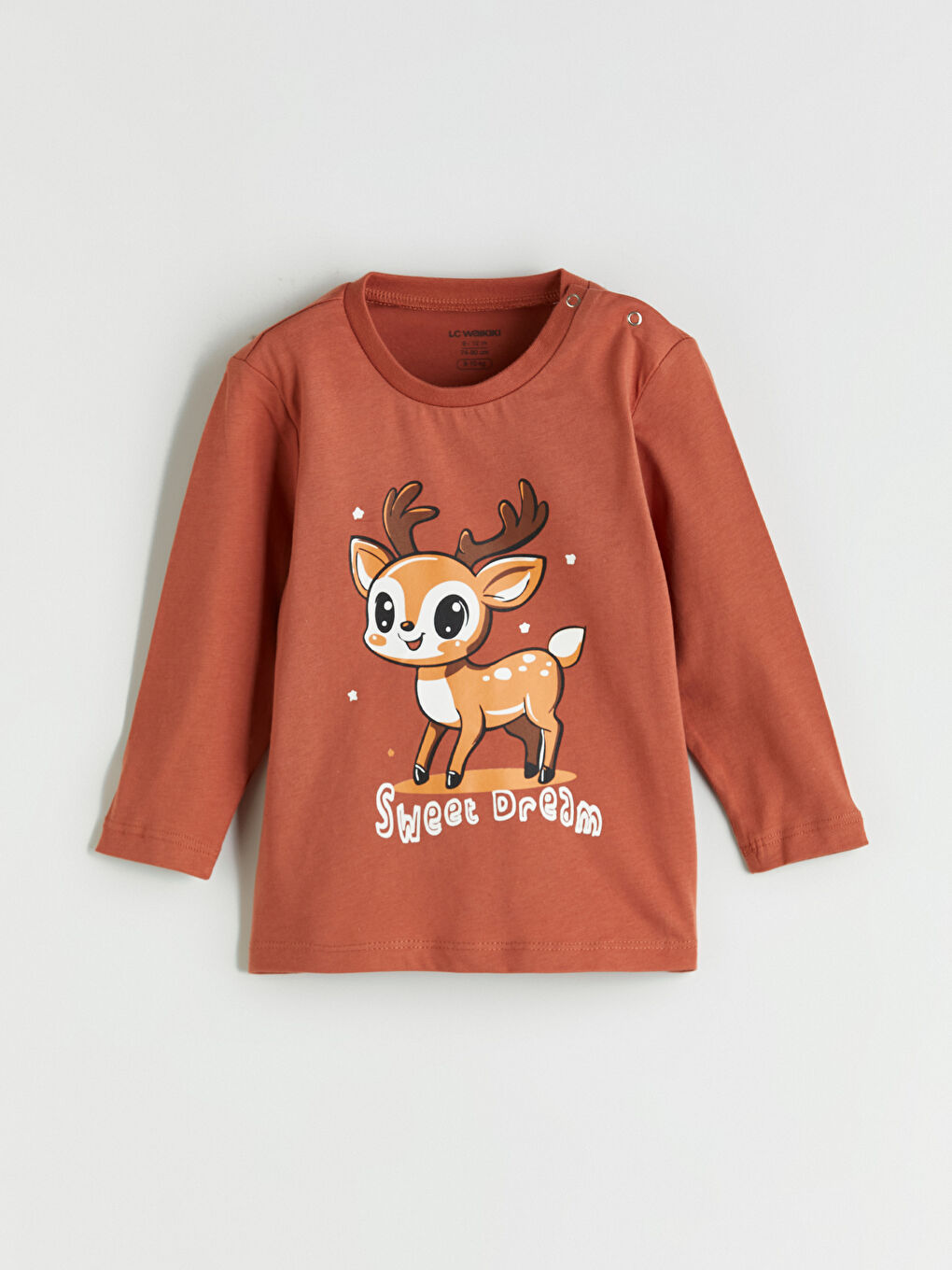 Kahverengi Baskılı Erkek Çocuk Pijama Takımı-1