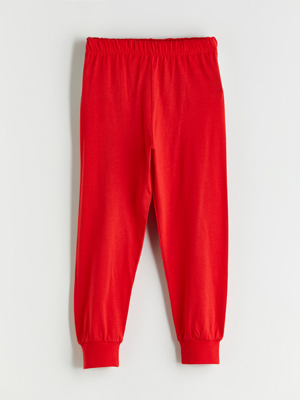 Kırmızı Beli Lastikli Erkek Çocuk Pijama Alt