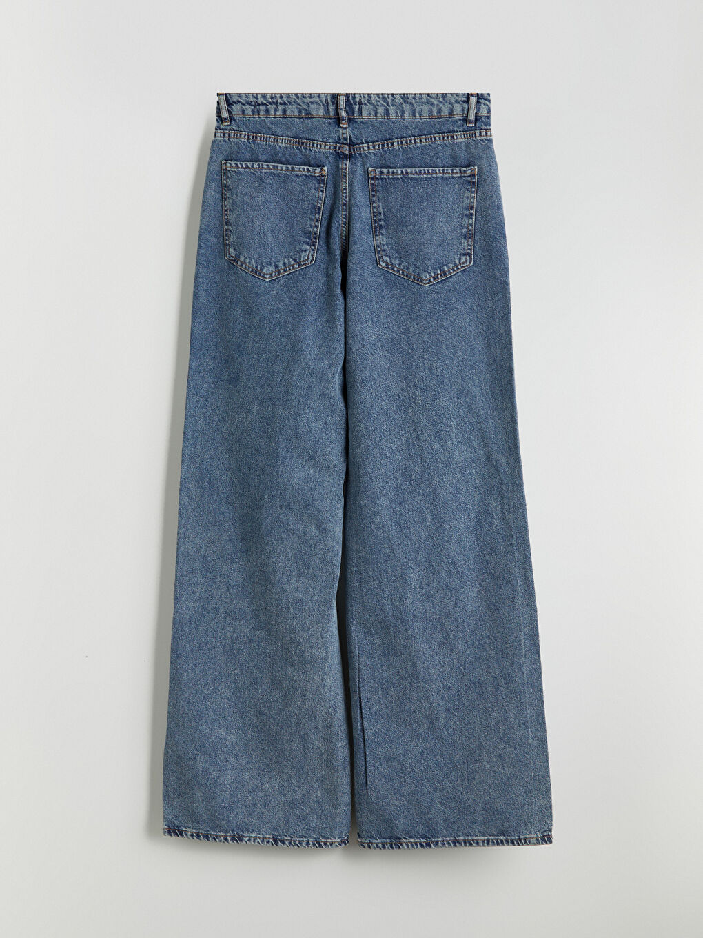 İndigo Baggy Fit Kadın Jean Pantolon-5