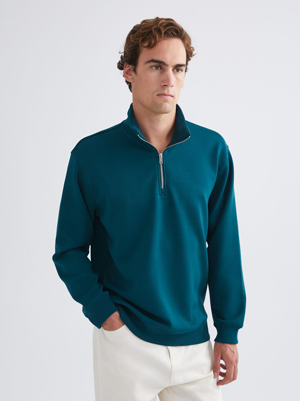 Funnel Neck Men's Sweatshirt