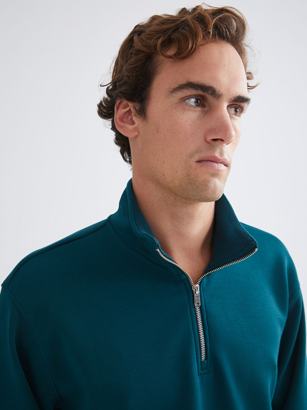 Funnel Neck Men's Sweatshirt-3