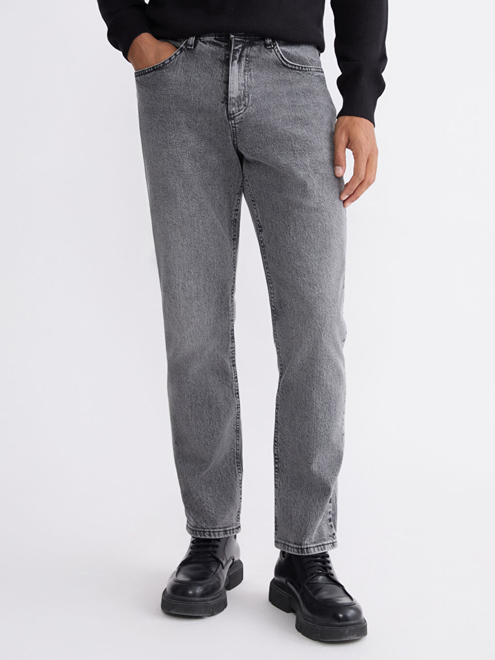 ерлерге арналған 779 стандартты пішім джинс шалбар-1