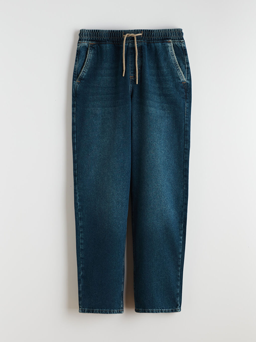 Yeşil Baggy Fit Erkek Jean Pantolon-4