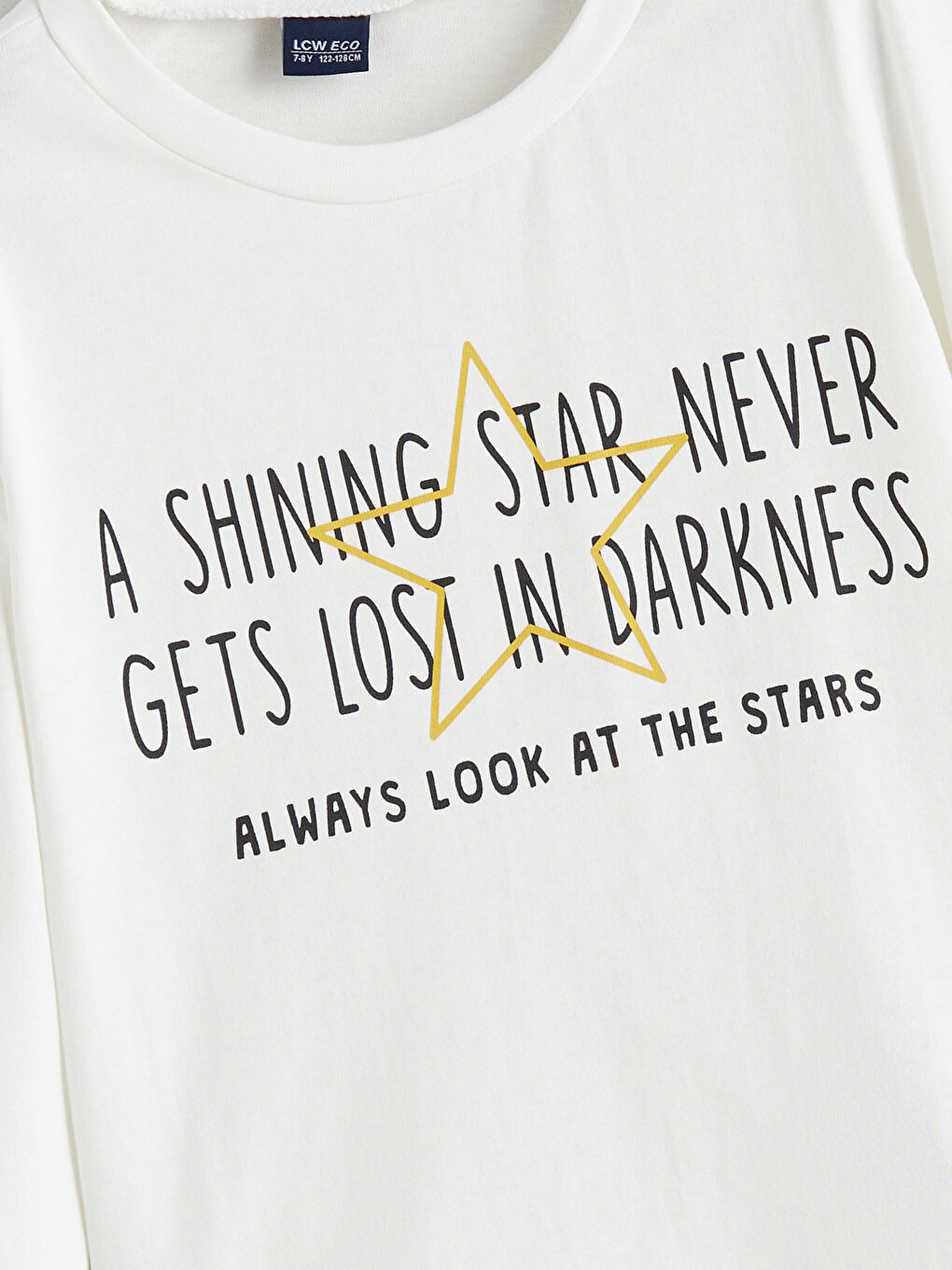 LCW ECO Crew Neck Girls' T-Shirt -W5H600Z4-V9H