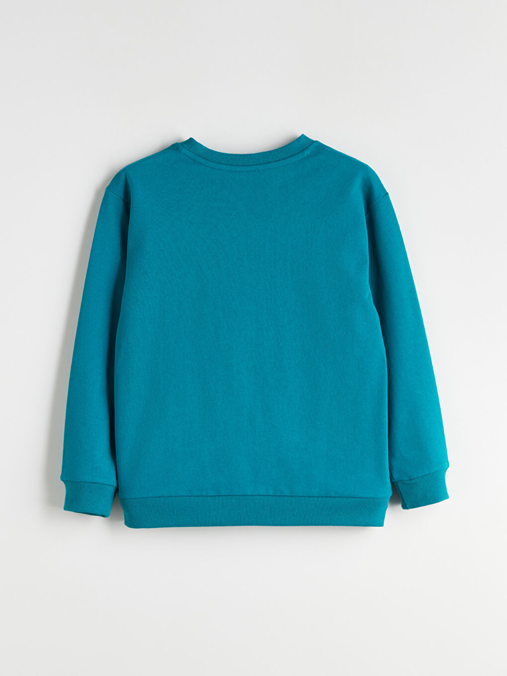 Turkuaz Bisiklet Yaka Erkek Çocuk Sweatshirt-1