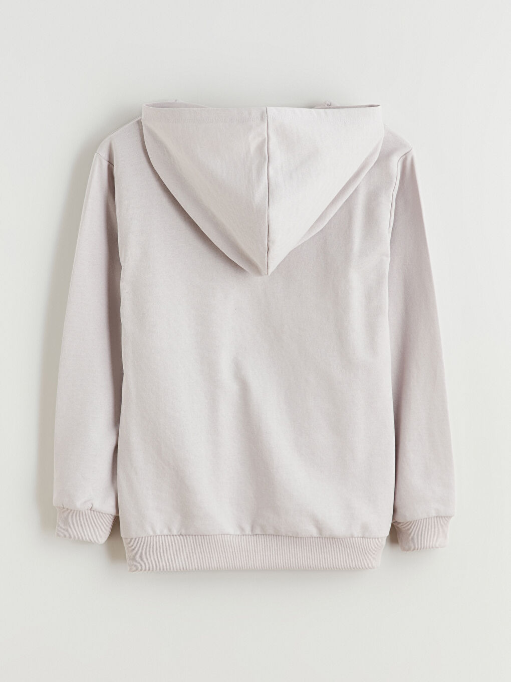 Gri Kapüşonlu Erkek Çocuk Sweatshirt-2