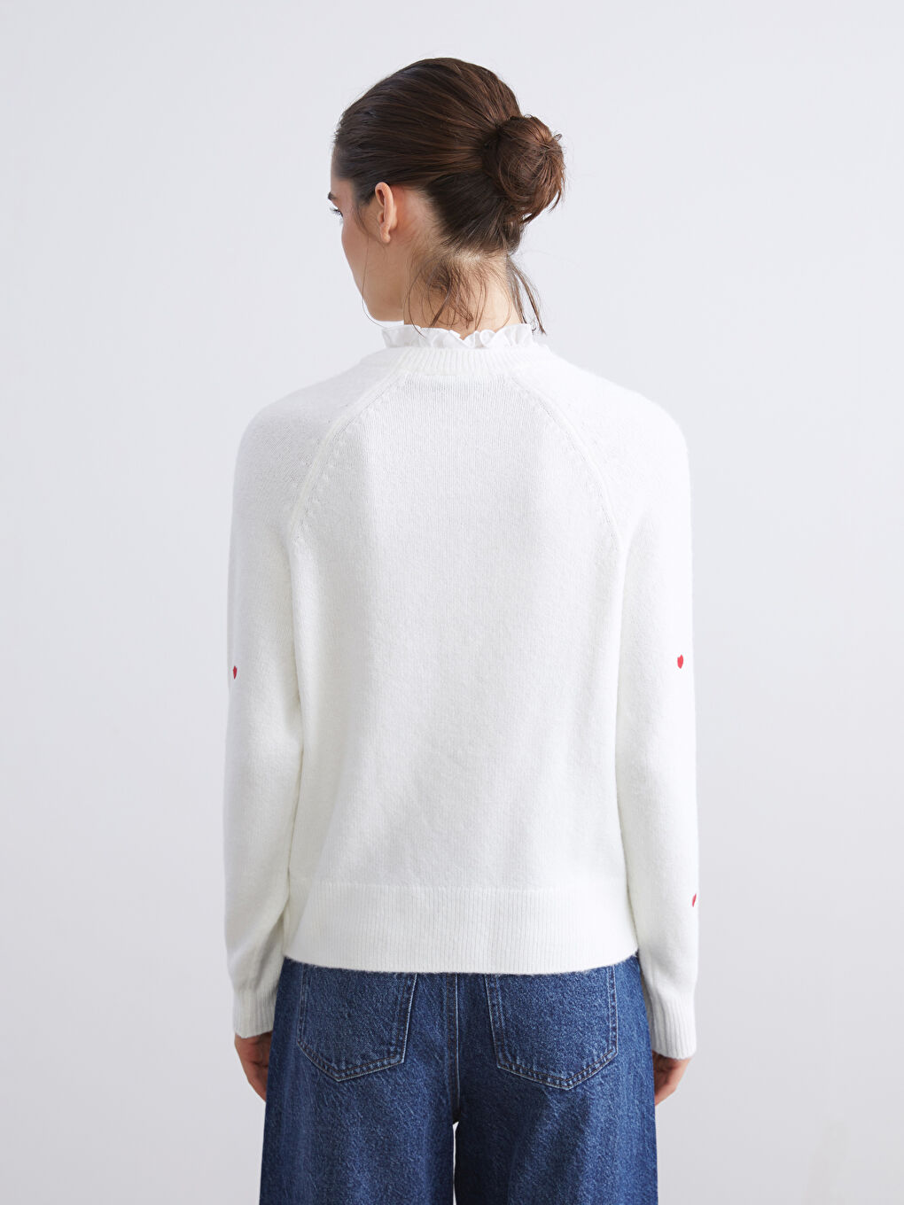 Жена Екрю Пуловер -3