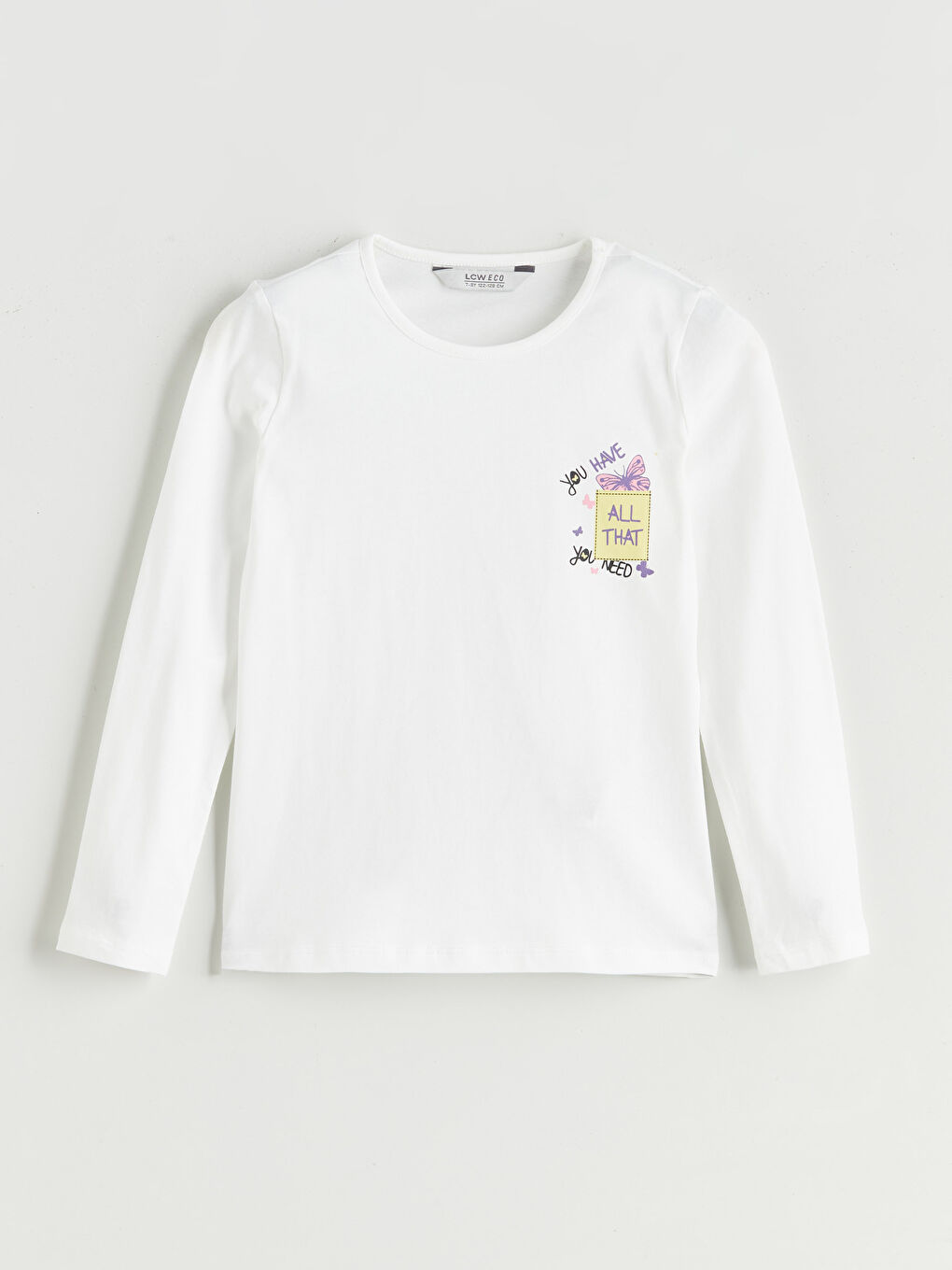 LCW ECO Crew Neck Girls' T-Shirt -W5H663Z4-FDU