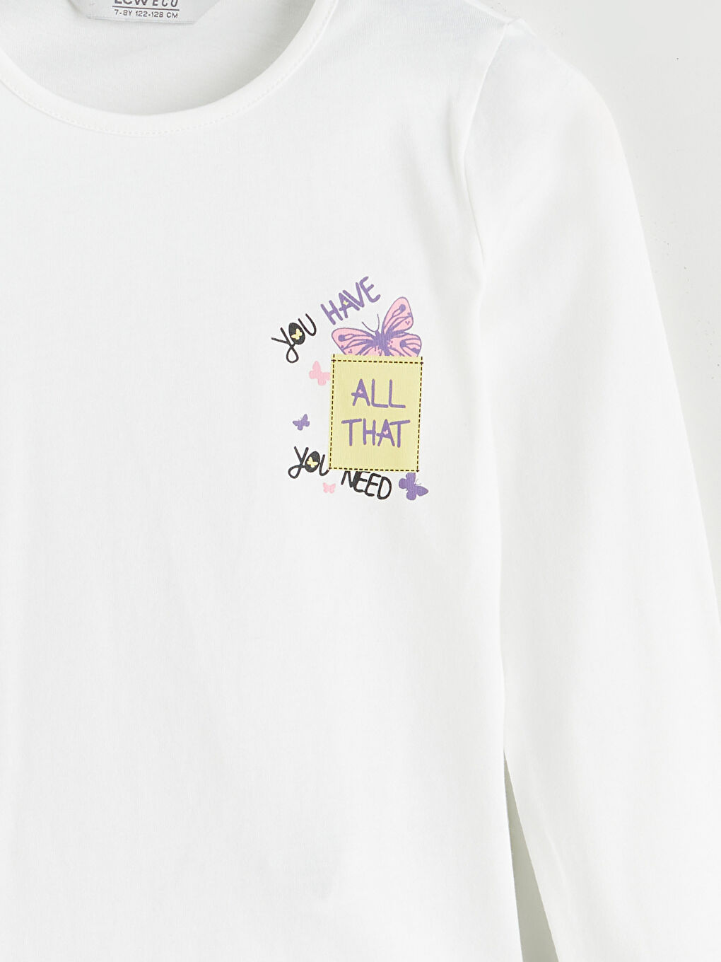 LCW ECO Crew Neck Girls' T-Shirt -W5H663Z4-FDU