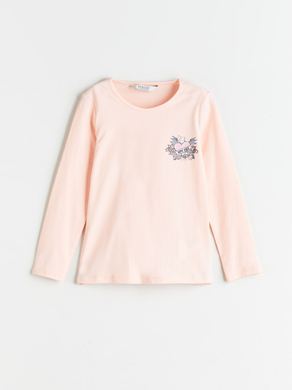 LCW ECO Crew Neck Girls' T-Shirt -W5H663Z4-FXB