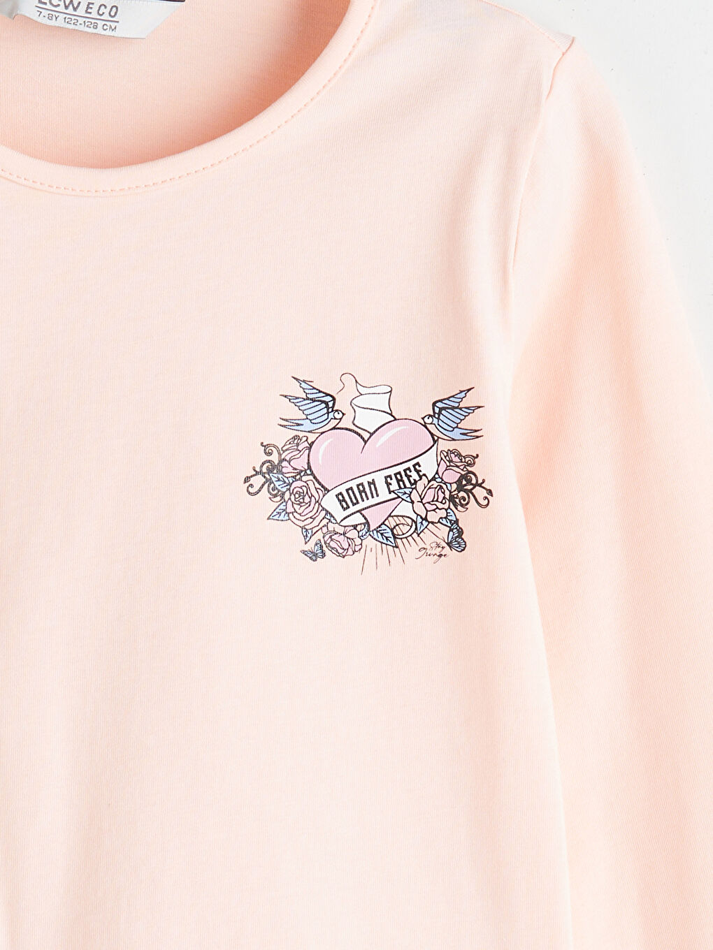 LCW ECO Crew Neck Girls' T-Shirt -W5H663Z4-FXB