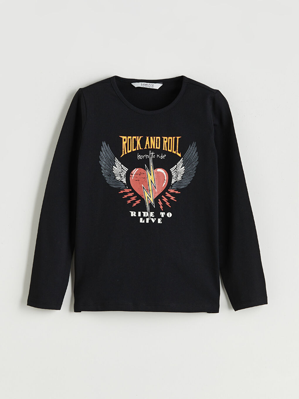 LCW ECO Crew Neck Girls' T-Shirt -W5H663Z4-UBQ