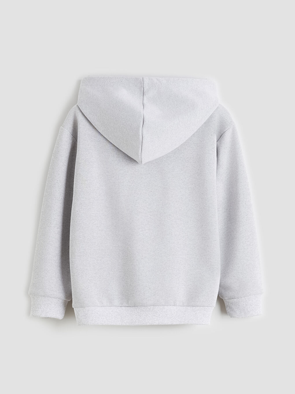 Gri Kapüşonlu Erkek Çocuk Sweatshirt-1