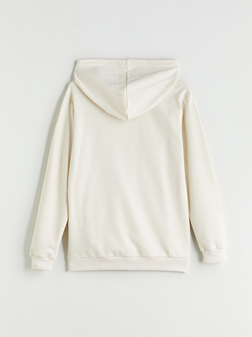 Bej Kapüşonlu Erkek Çocuk Sweatshirt-2