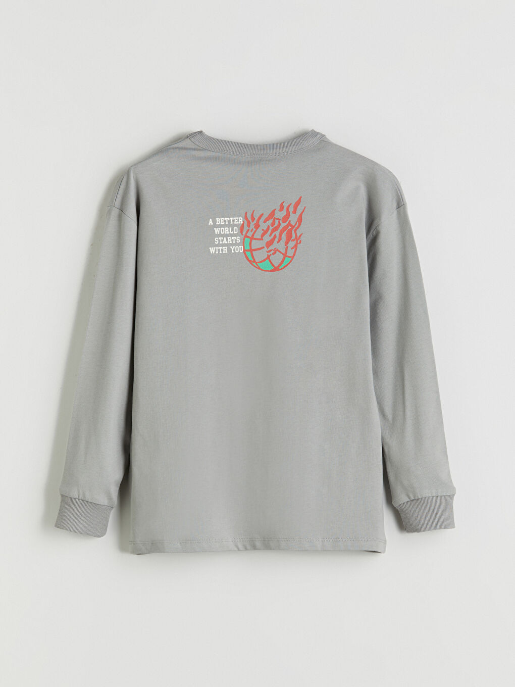 LCW ECO Crew Neck Printed Boys' T-Shirt -W5H674Z4-GQ7