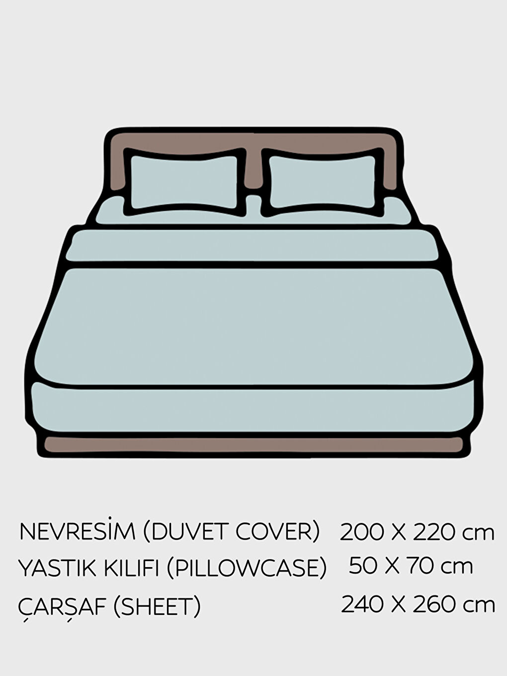 Karışık Baskılı Çift Kişilik Nevresim Takımı-2