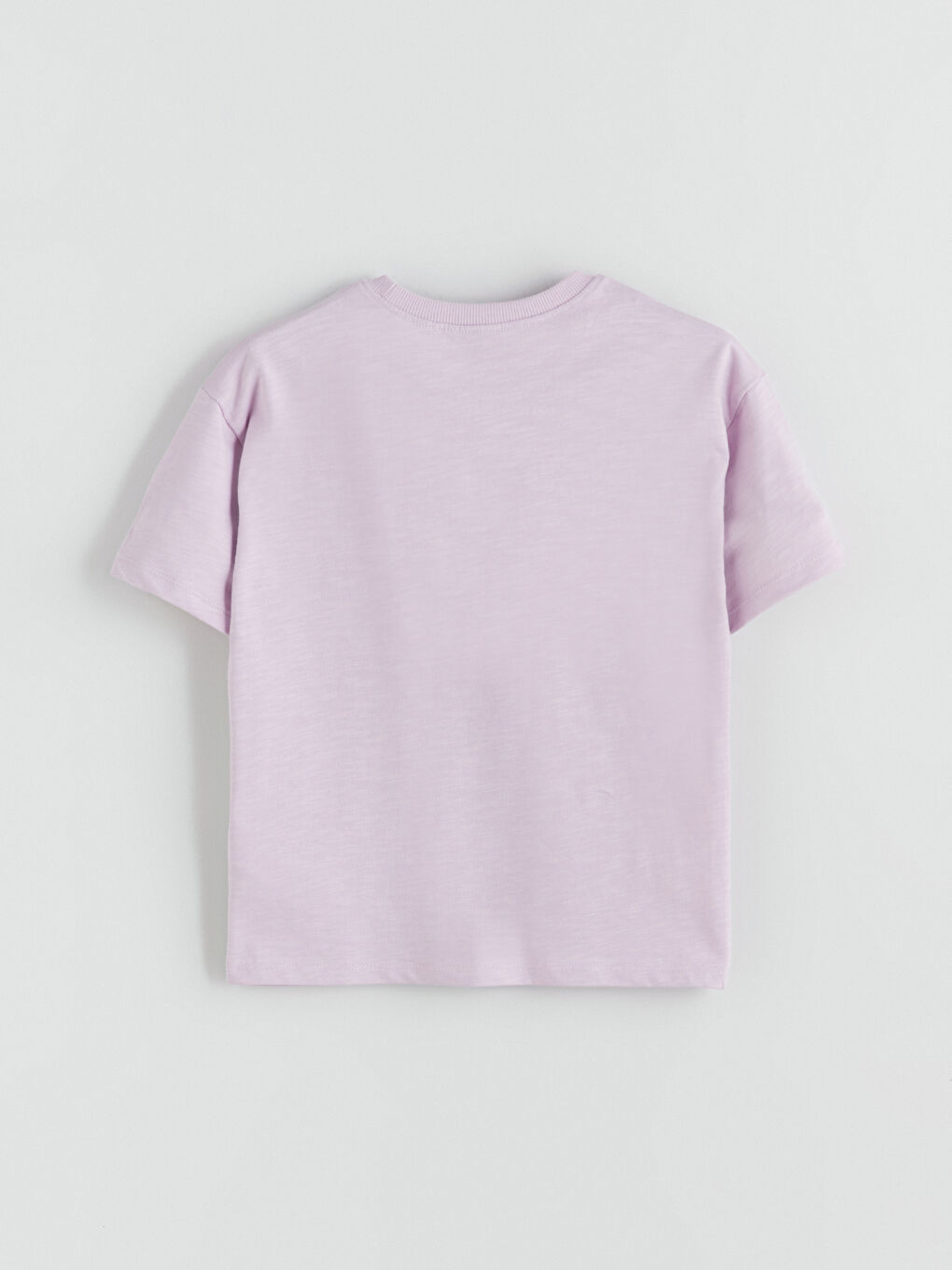 Lila Bisiklet Yaka Baskılı Erkek Çocuk Tişört-2