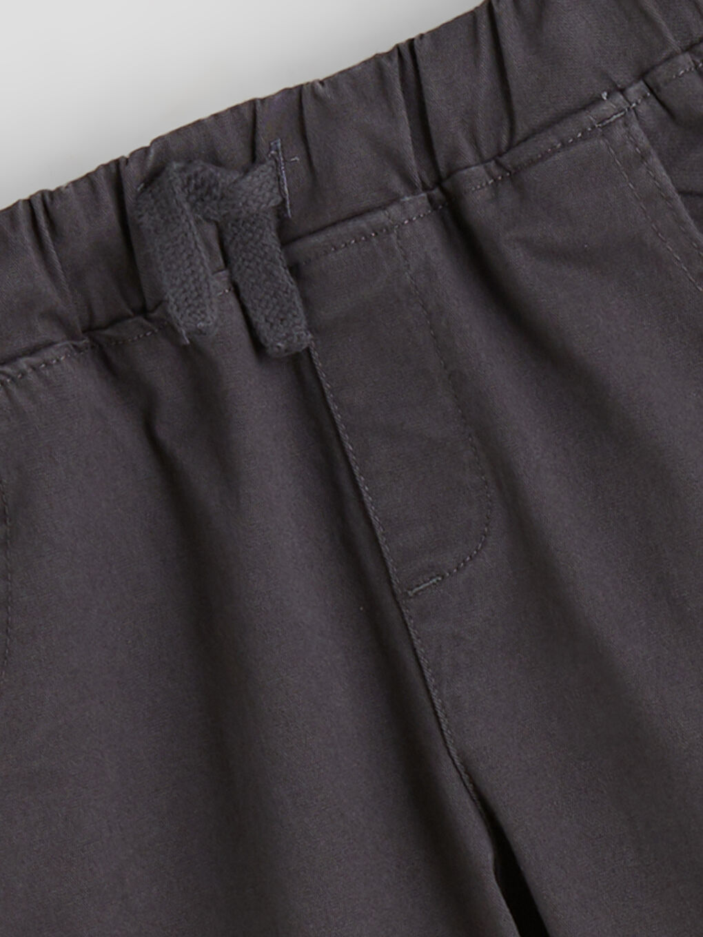 Antrasit Beli Lastikli Erkek Çocuk Jogger Pantolon-1