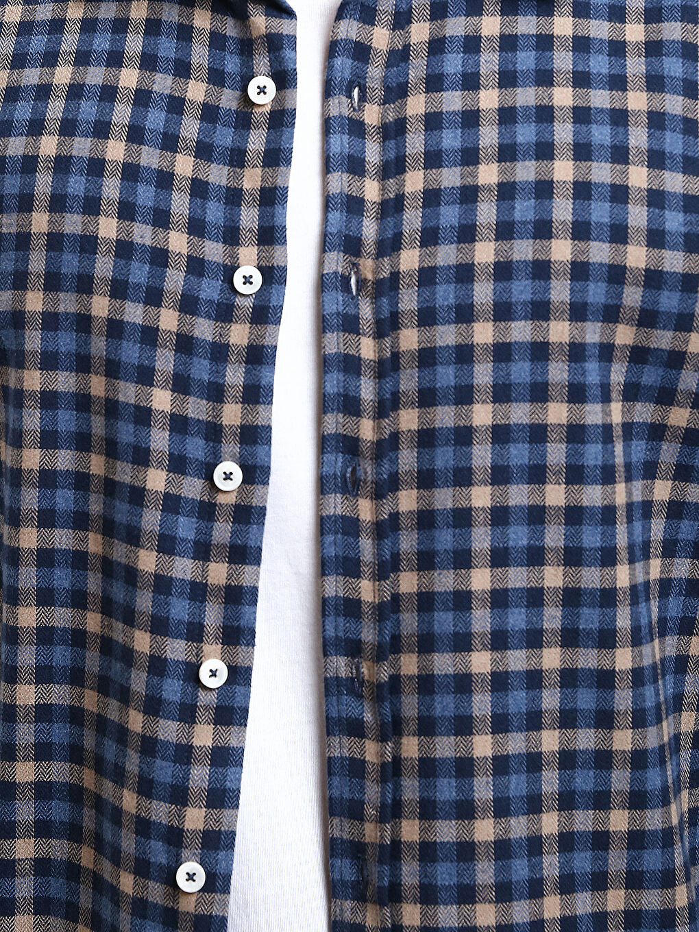 Regular Fit Long Sleeve Plaid Men's Shirt-2