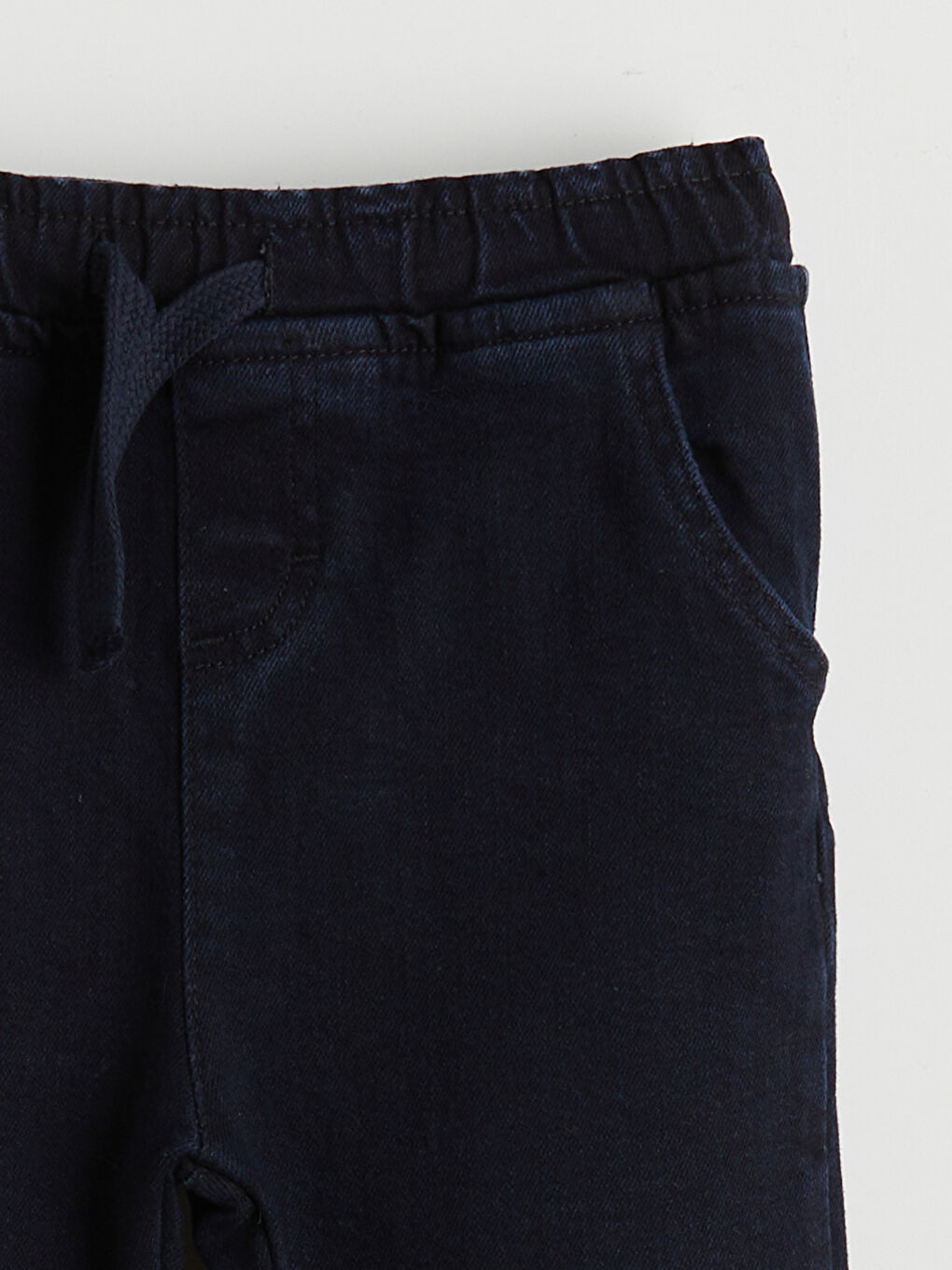 İndigo Beli Lastikli Loose Fit Erkek Çocuk Jean Pantolon-1