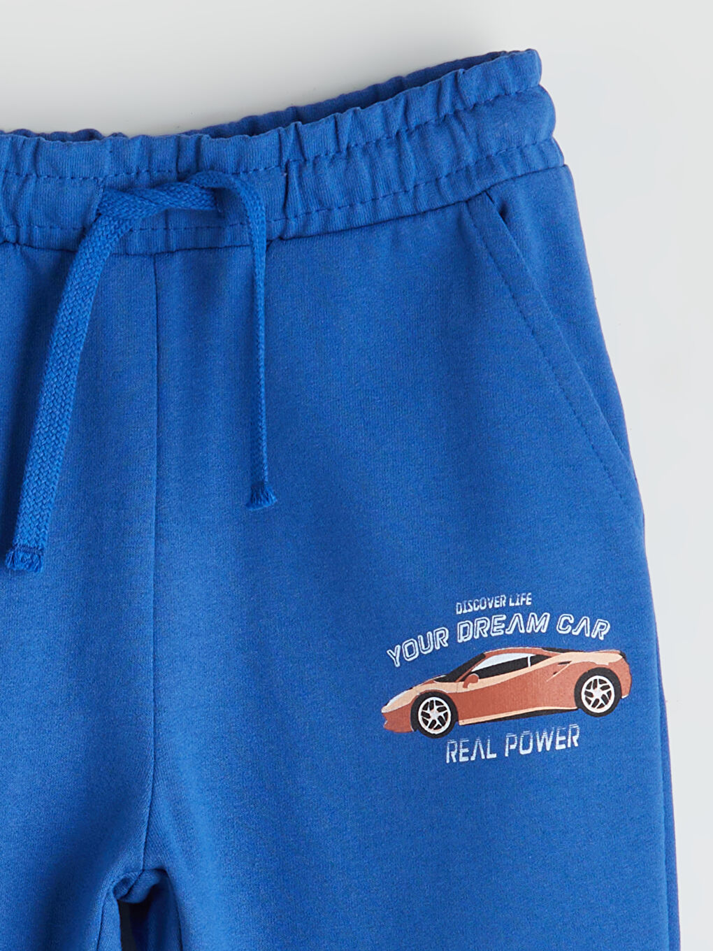 Mavi Beli Lastikli Erkek Çocuk Jogger  Eşofman Altı-1