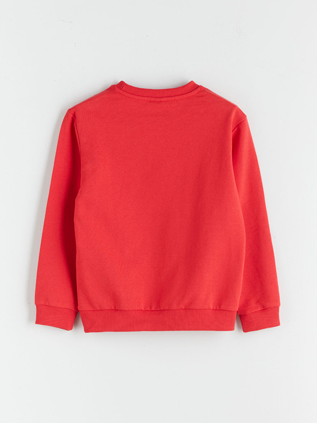 Kırmızı Bisiklet Yaka Erkek Çocuk Sweatshirt-1