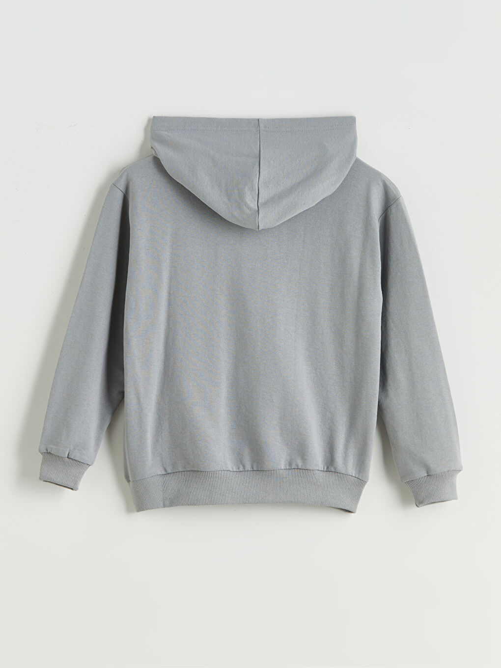 Gri Kapüşonlu Erkek Çocuk Sweatshirt-1