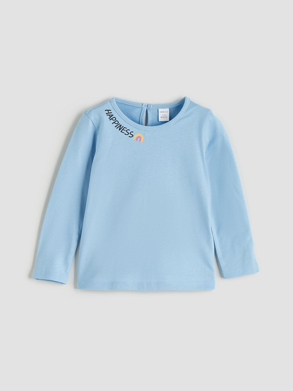 LCW ECO Crew Neck Printed Girls' T-Shirt -W5H873Z1-SGS