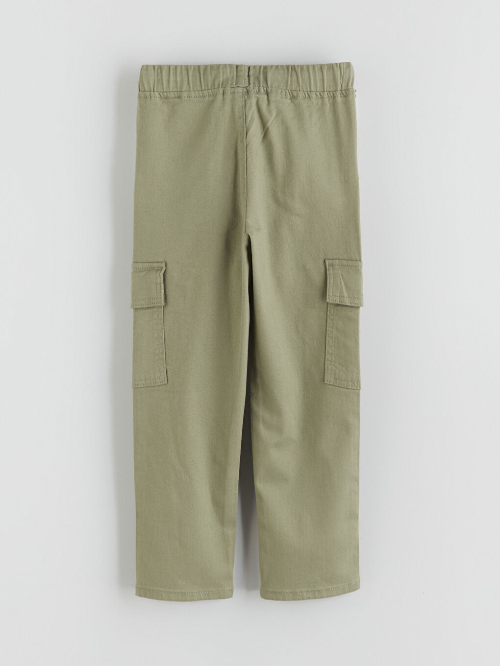 Yeşil Beli Lastikli Erkek Çocuk Kargo Pantolon-4