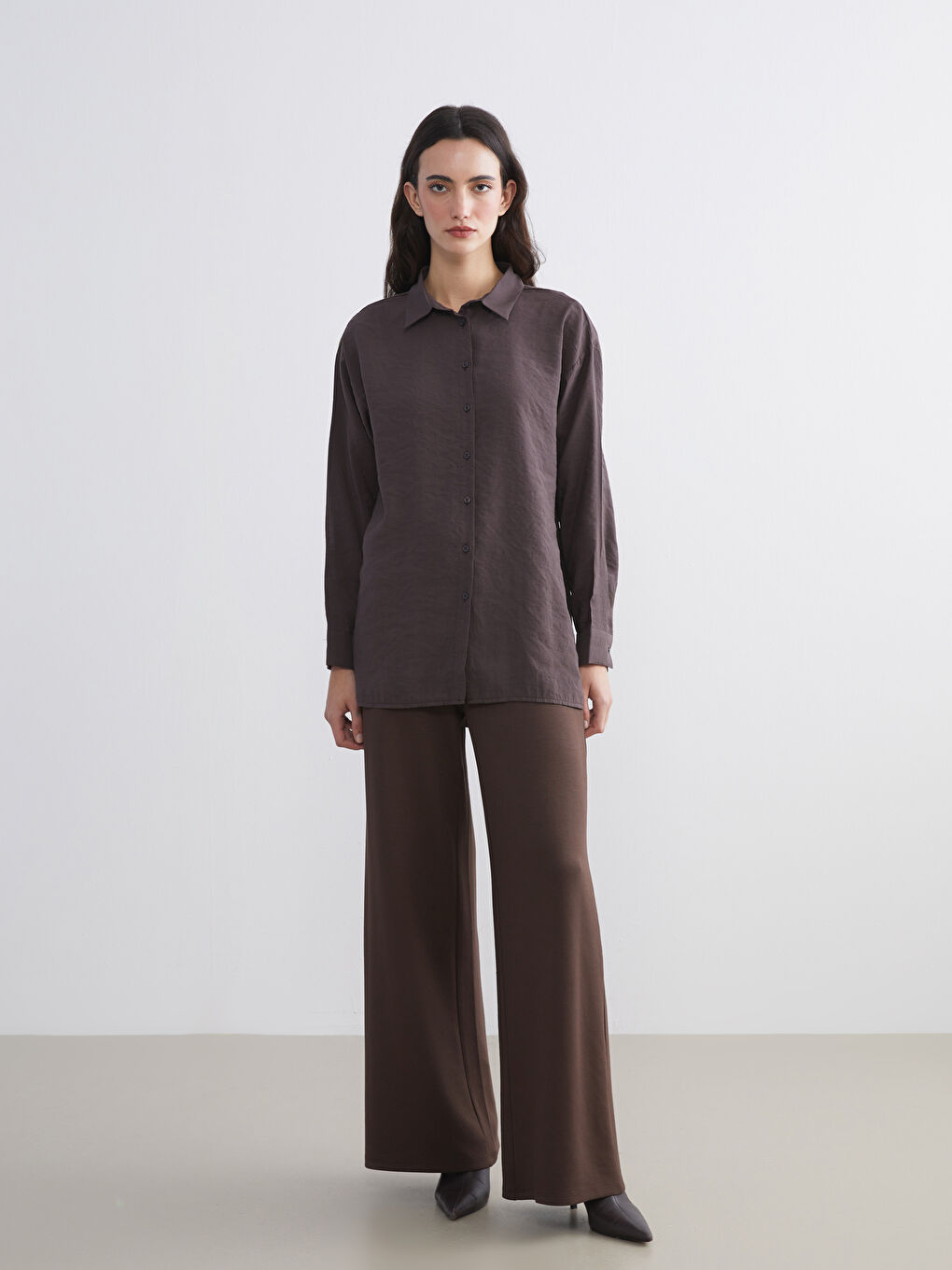 Oversize Modal Blend Women's Shirt Tunic-1
