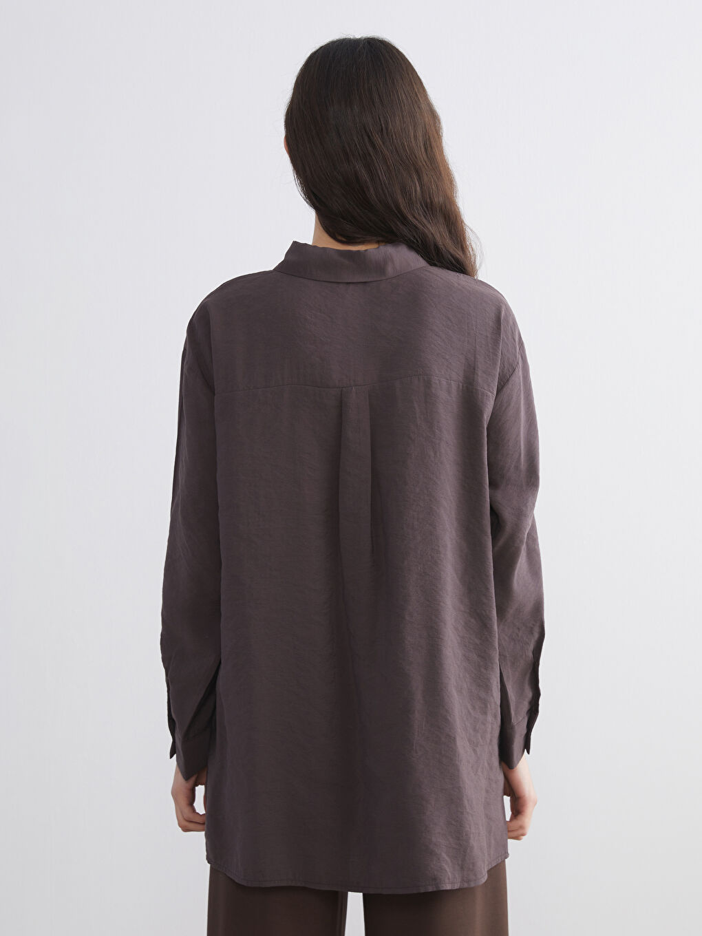 Oversize Modal Blend Women's Shirt Tunic-3
