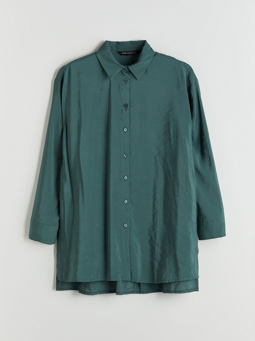 LCW Modest Woman GREEN Shirt Tunic -W5H879Z8-DX6