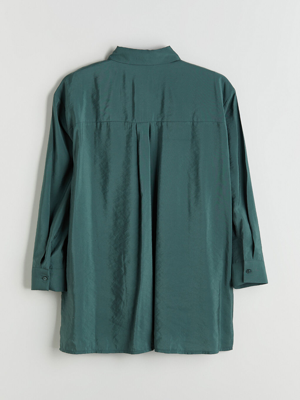 LCW Modest Woman GREEN Shirt Tunic -W5H879Z8-DX6