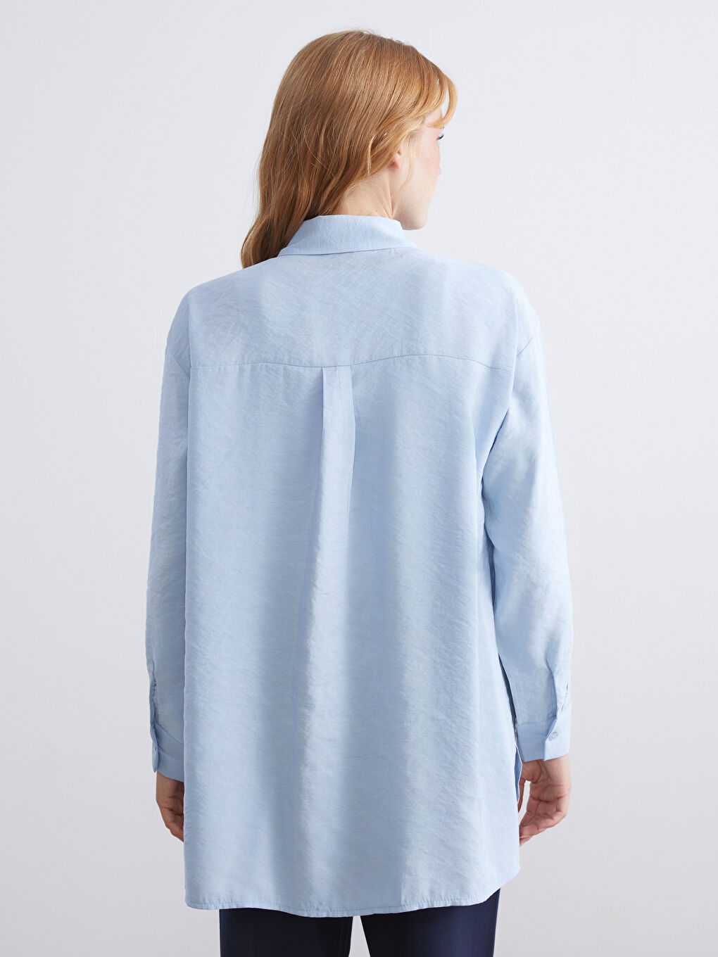 Oversize Modal Blend Women's Shirt Tunic-7