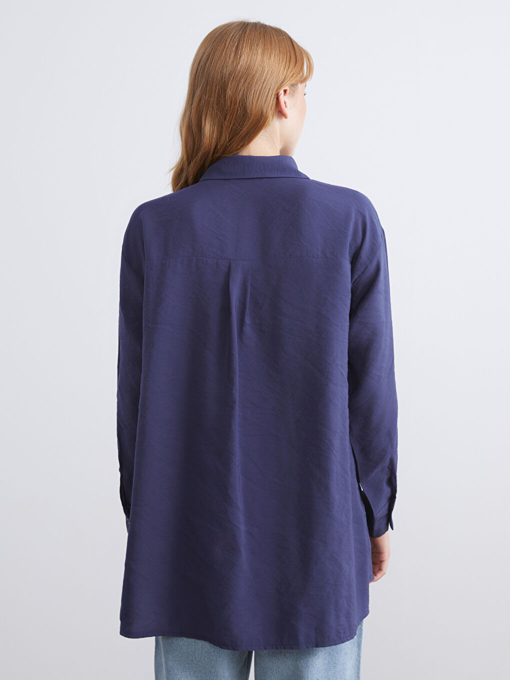 قميص تونيك نسائي أوفر سايز مخلوط مودال-5