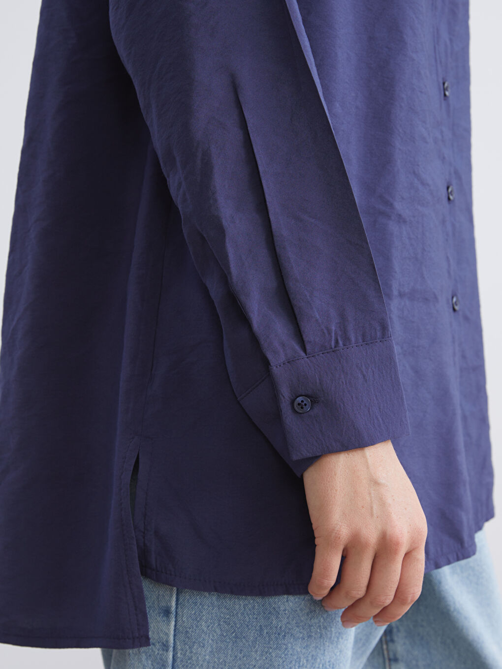 قميص تونيك نسائي أوفر سايز مخلوط مودال-3