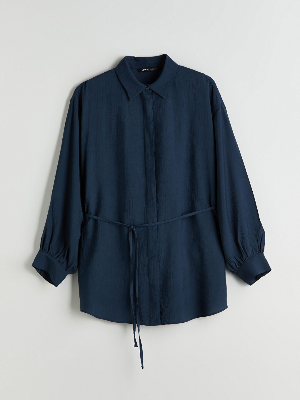 LCW Modest Textured Women's Shirt Tunic -W5H880Z8-HJT