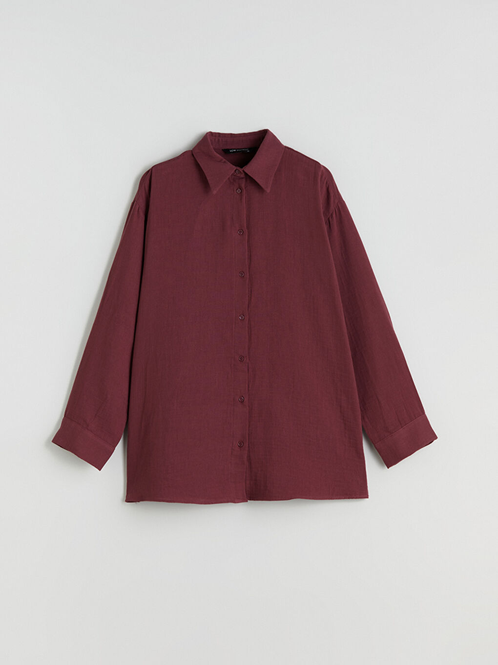 LCW Modest Loose Fit Muslin Women's Shirt Tunic -W5H881Z8-HMB