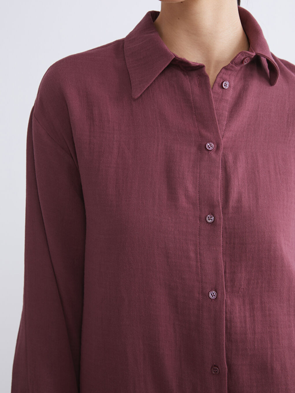 Loose Fit Muslin Women's Shirt Tunic-5