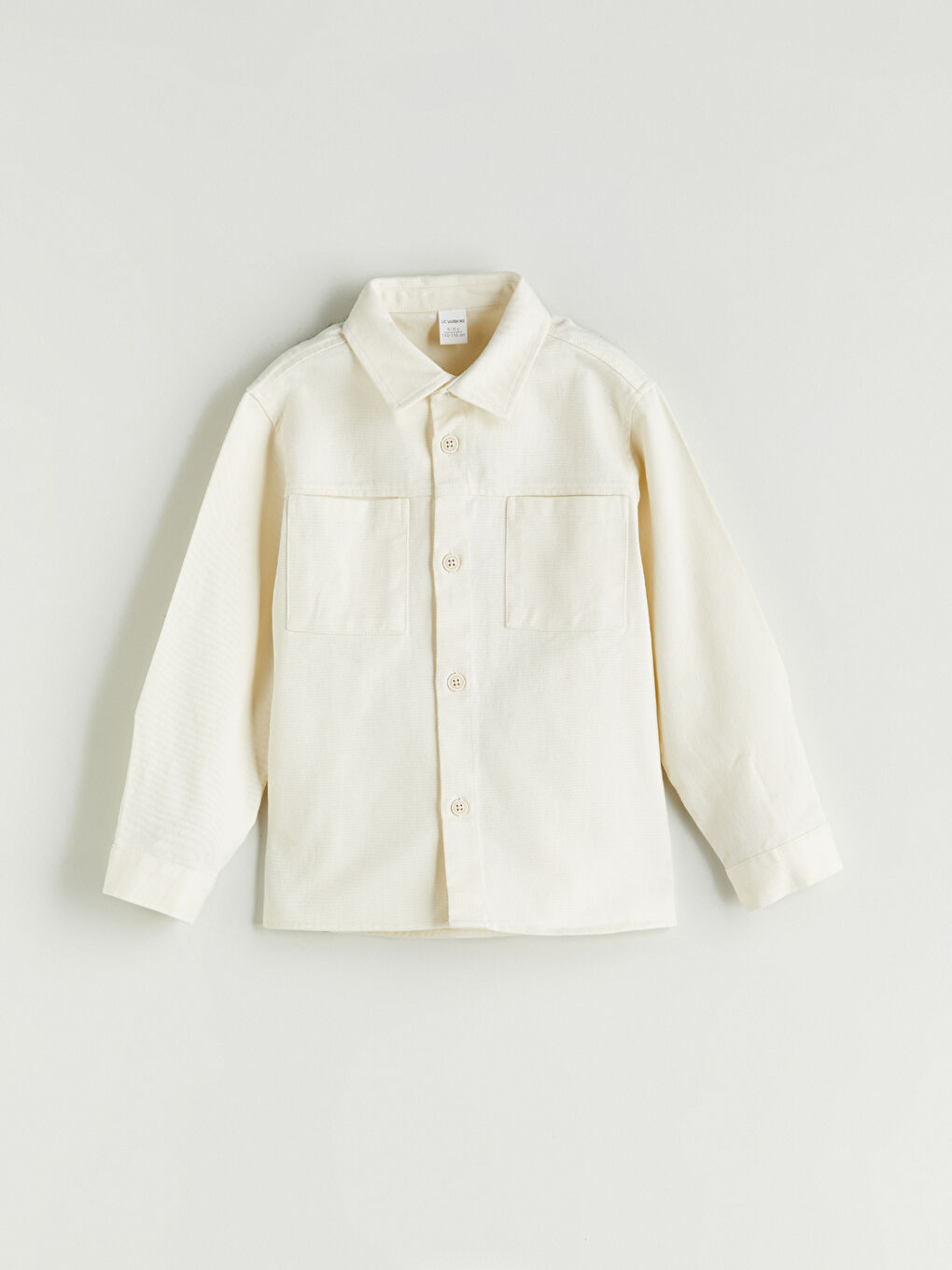 LCW baby Basic Gabardine Long Sleeve Boy Shirt -W5H897Z1-QVK