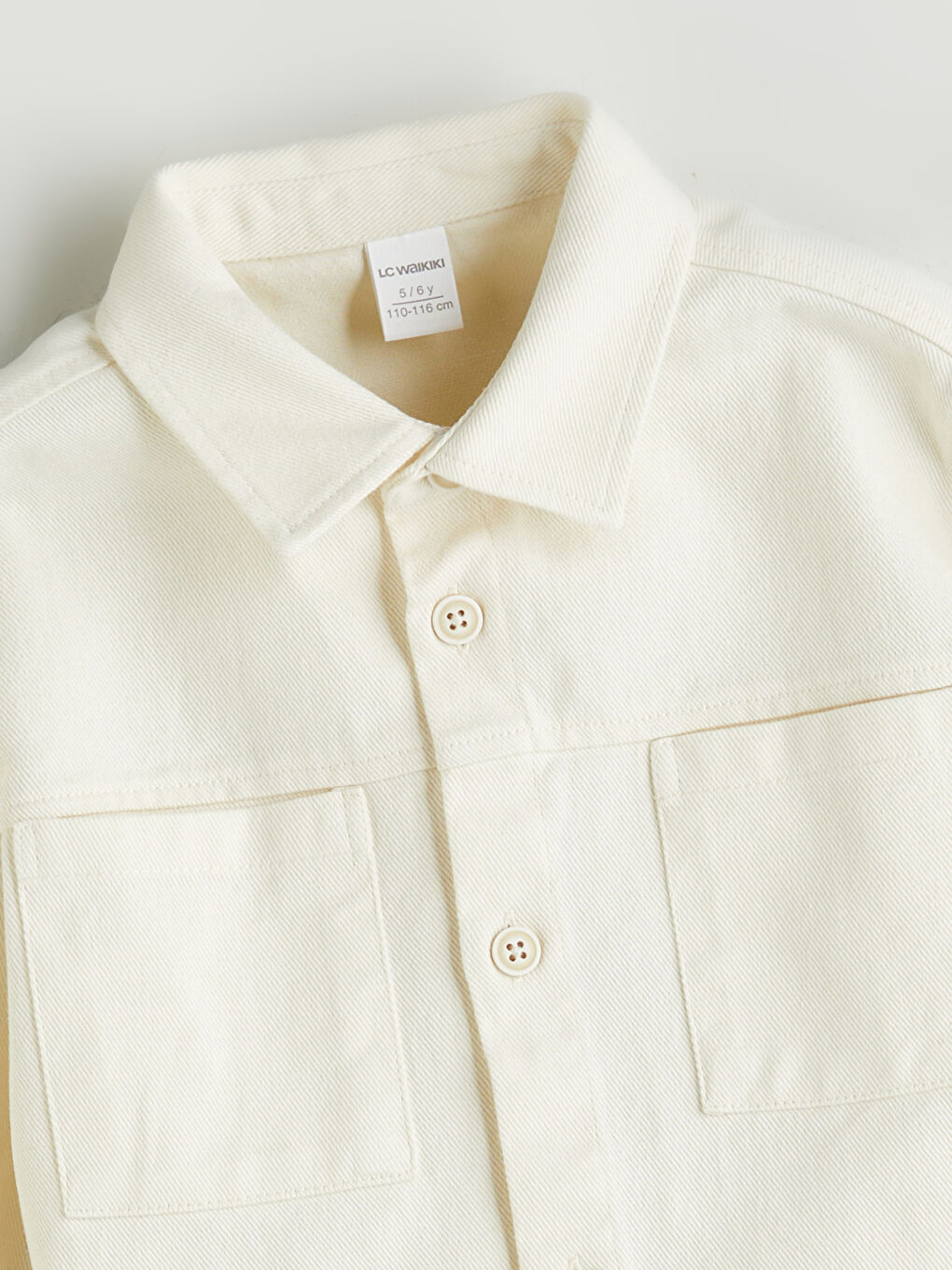 LCW baby Basic Gabardine Long Sleeve Boy Shirt -W5H897Z1-QVK