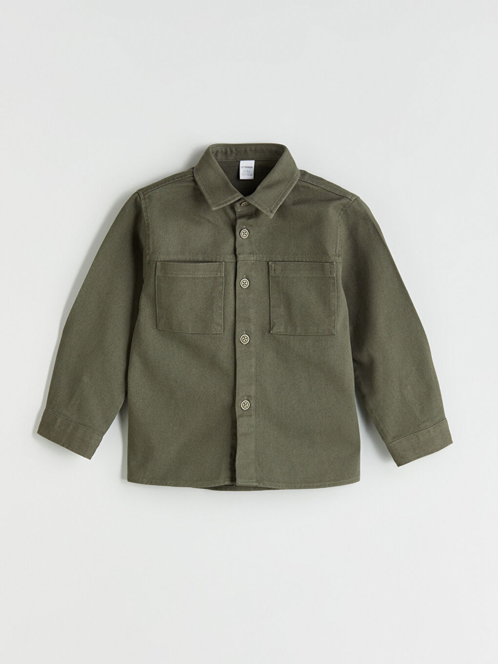 LCW baby Basic Gabardine Long Sleeve Boy Shirt -W5H897Z1-R1E