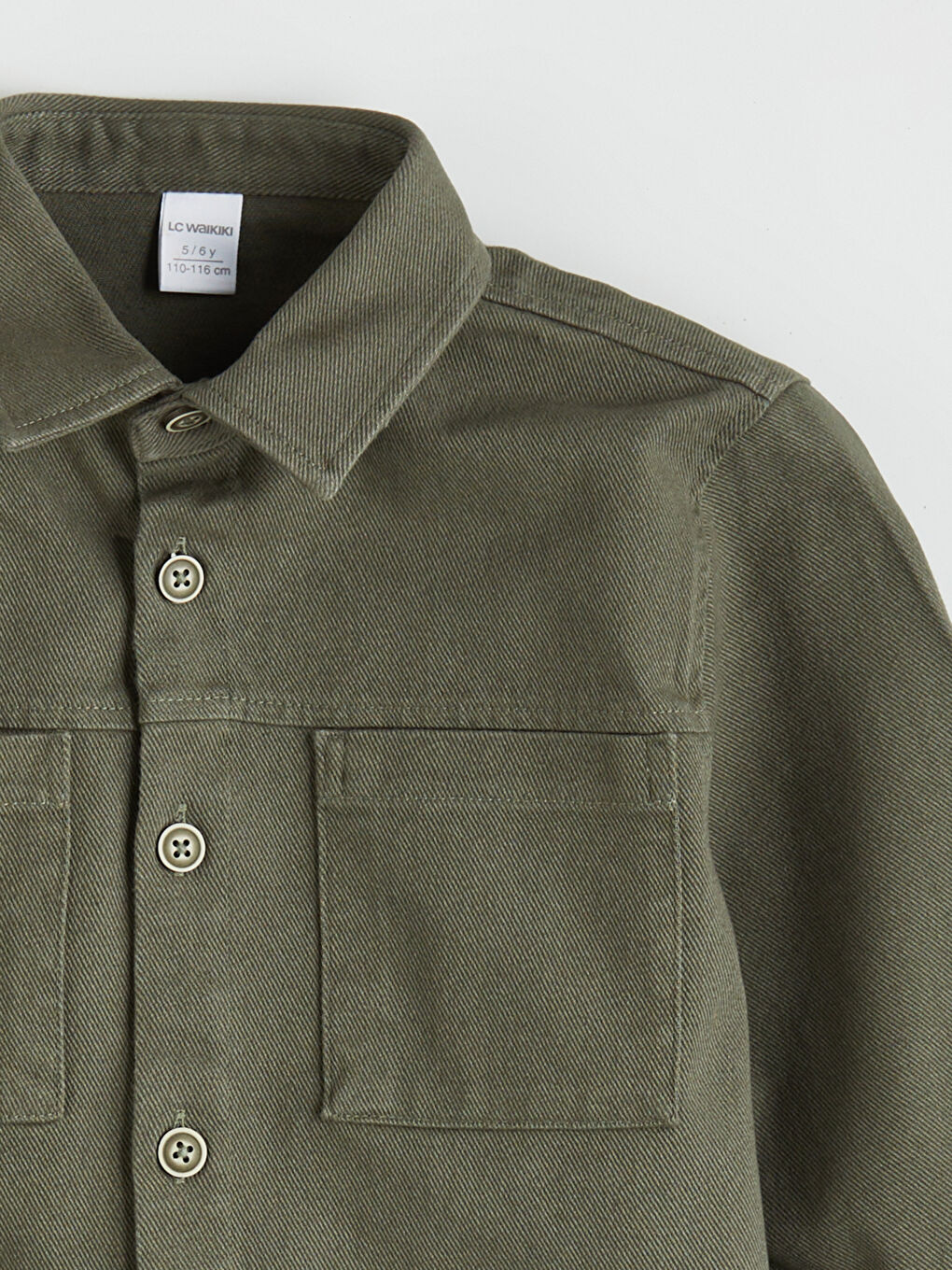 LCW baby Basic Gabardine Long Sleeve Boy Shirt -W5H897Z1-R1E