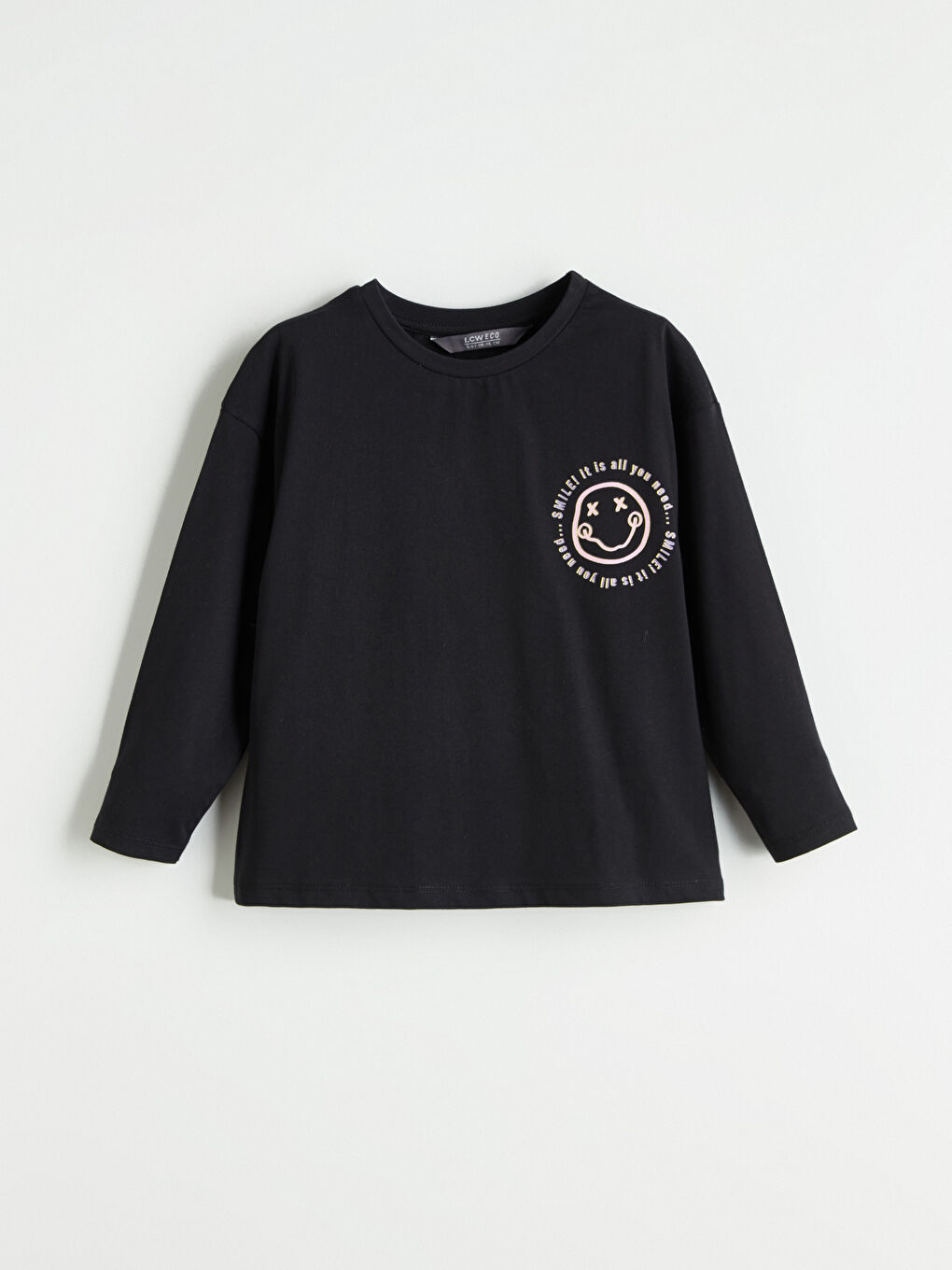 LCW ECO Crew Neck Girls' T-Shirt -W5H948Z4-UP7