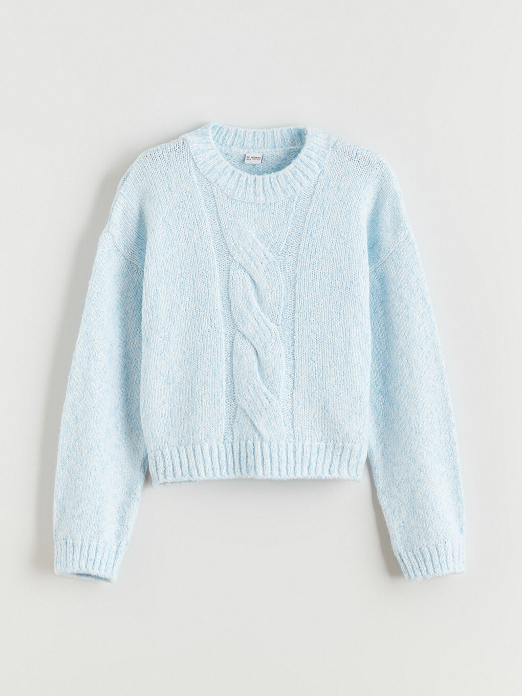 Crew Neck Girls' Knitwear Sweater-3