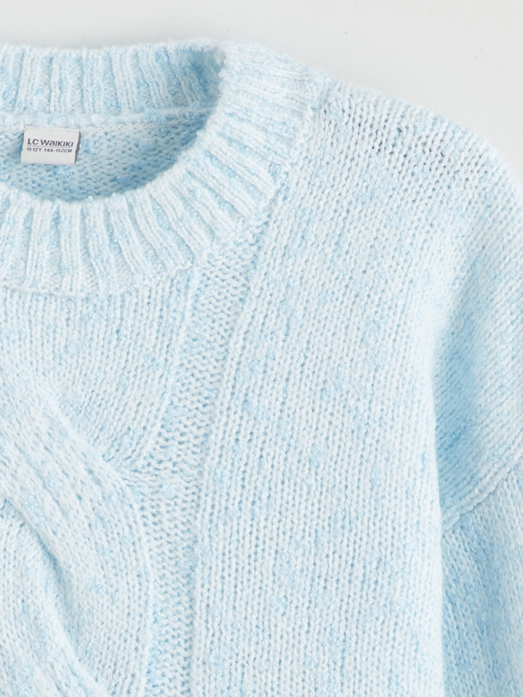 Crew Neck Girls' Knitwear Sweater-4