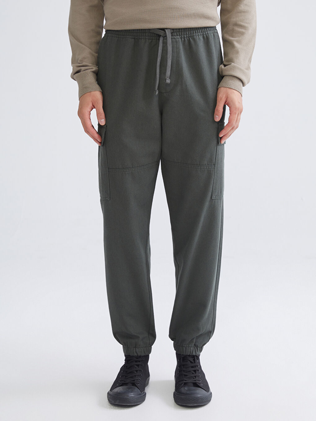 Ерлер жасыл Карго шалбар-1