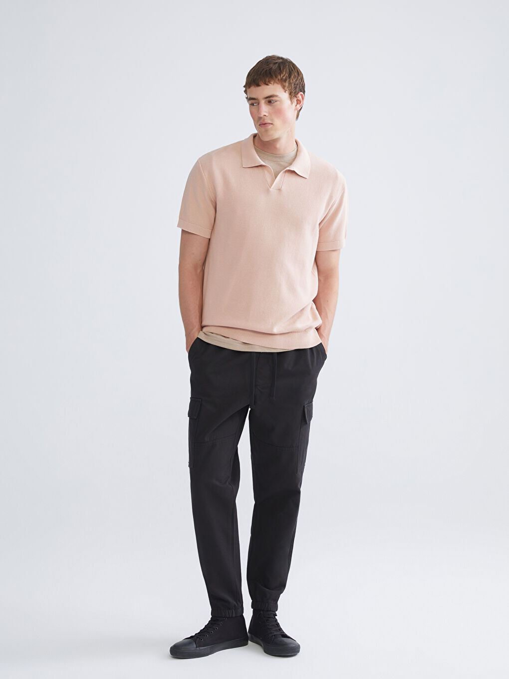 Ерлер қара Карго шалбар